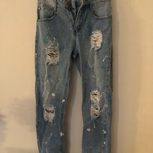 Cotton on jeans/with paint